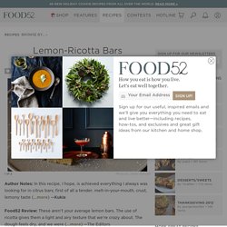 Lemon-Ricotta Bars Recipe on Food52