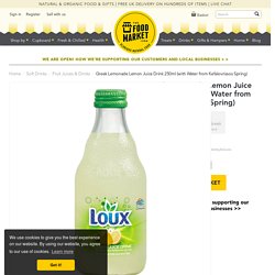 Lux Greek Lemonade Lemon Juice Drink 250ml (with Water from Kefalovrissos Spring)