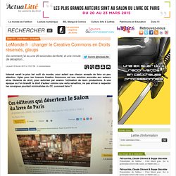 LeMonde.fr : changer le Creative Commons en Droits réservés, gloups