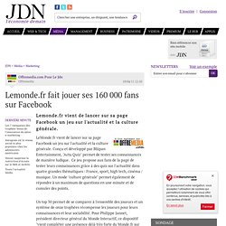Lemonde.fr fait jouer ses 160 000 fans sur Facebook