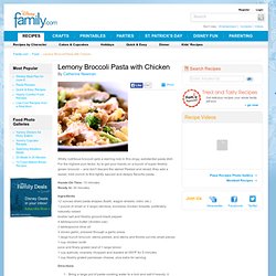 Lemony Broccoli Pasta with Chicken