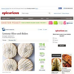 Lemony Slice-and-Bakes Recipe at Epicurious