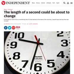 The length of a second could be about to change