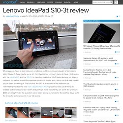 Lenovo IdeaPad S10-3t review