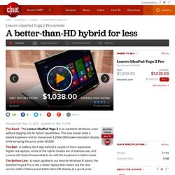 Lenovo Yoga 2 Pro Review - CNET's Video