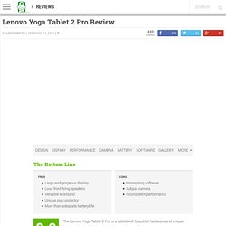 Lenovo Yoga Tablet 2 Pro review