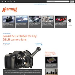 Lens/Focus Shifter for any DSLR camera lens