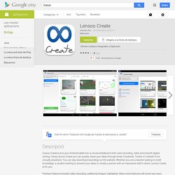 Lensoo Create - Aplicacions d'Android a Google Play