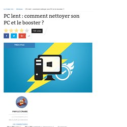 PC lent : comment nettoyer son PC et le booster ?