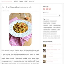 Curry de lentilles corail, poivrons et petits pois