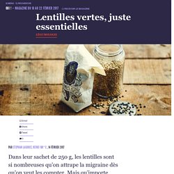 Lentilles vertes, juste essentielles - Oui ! Le magazine de la Ruche Qui Dit Oui !