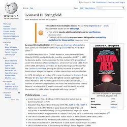 Leonard H. Stringfield