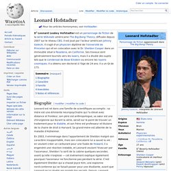 Leonard Hofstadter