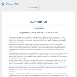 Leonard Ray - Clock Parts.com