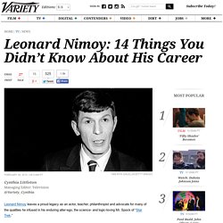 Leonard Nimoy: Things You Didn’t Know About ‘Star Trek’ Actor’s Career