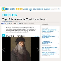 Top 10 Leonardo da Vinci Inventions