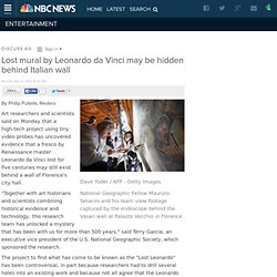 Lost mural by Leonardo da Vinci may be hidden behind Italian wall