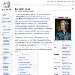 Leonhard Euler