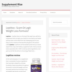 Leptitox:- Scam Or Legit Weight Loss Formula? -