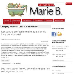 Le blogue de Marie B