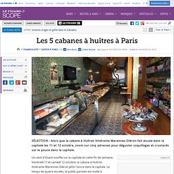 Les 5 cabanes à huîtres à Paris