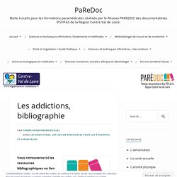 Bibliographie-Les addictions- PaRedoc