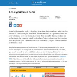 Les algorithmes de tri