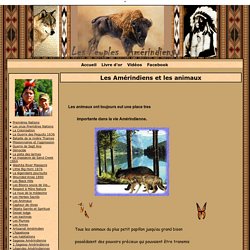 Les Amérindiens et les animaux