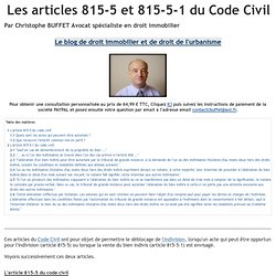 Les articles 815-5 et 815-5-1 du Code Civil