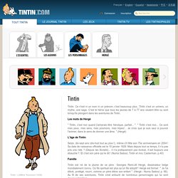 Les Aventures de Tintin - Tintin
