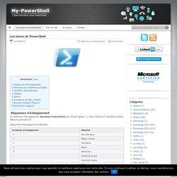 Les bases de PowerShell
