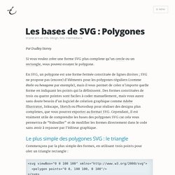 Les bases de SVG : Polygones