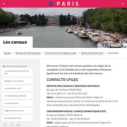 Les canaux – Paris.fr