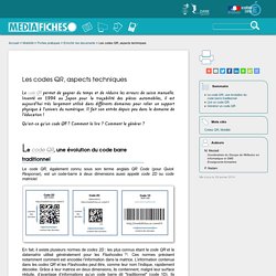 Les codes QR, aspects techniques