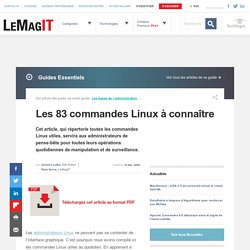 Les 83 commandes Linux à connaître