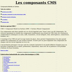 Les composants cms