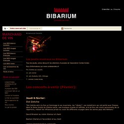 Les Concerts - Bibarium