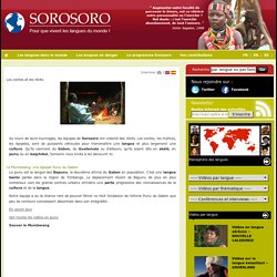 Les contes et les récits - Sorosoro (vidéos)