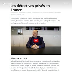 Les détectives privés en France