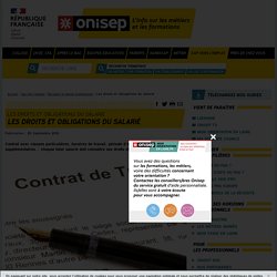 Les droits et obligations du salarié - Onisep