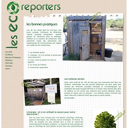 Les Eco-reporters - page Bonne Pratiques