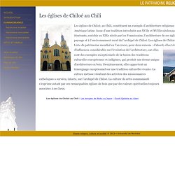 Les églises de Chiloé au Chili