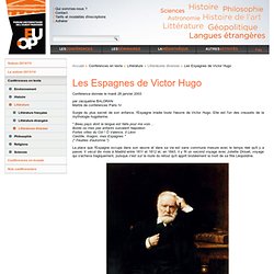 Les Espagnes de Victor Hugo