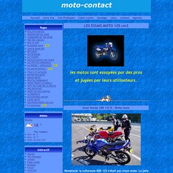 LES ESSAIS MOTO 125 cm3 - moto-contact