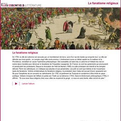 site Gallica: album, le fanatisme religieux au 18e