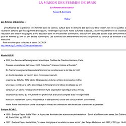 Les femmes et la science