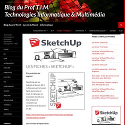Les fiches « Sketchup »