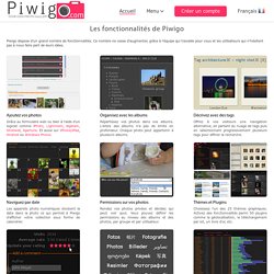 Les fonctionnalités de Piwigo « Piwigo.com