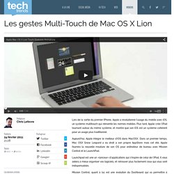 Les gestes Multi-Touch de Mac OS X Lion
