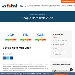 Les Google Core Web Vitals